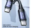 Kabel USAMS USB-C do USB-C 100W PD Fast Charge 3m Czarny