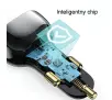 Ładowarka samochodowa USAMS 1xUSB+1xUSB-C 60W + kabel Ligtning 30W PD+QC Fast Charge Czarny
