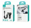 Ładowarka samochodowa USAMS 1xUSB+1xUSB-C 60W + kabel Ligtning 30W PD+QC Fast Charge Czarny