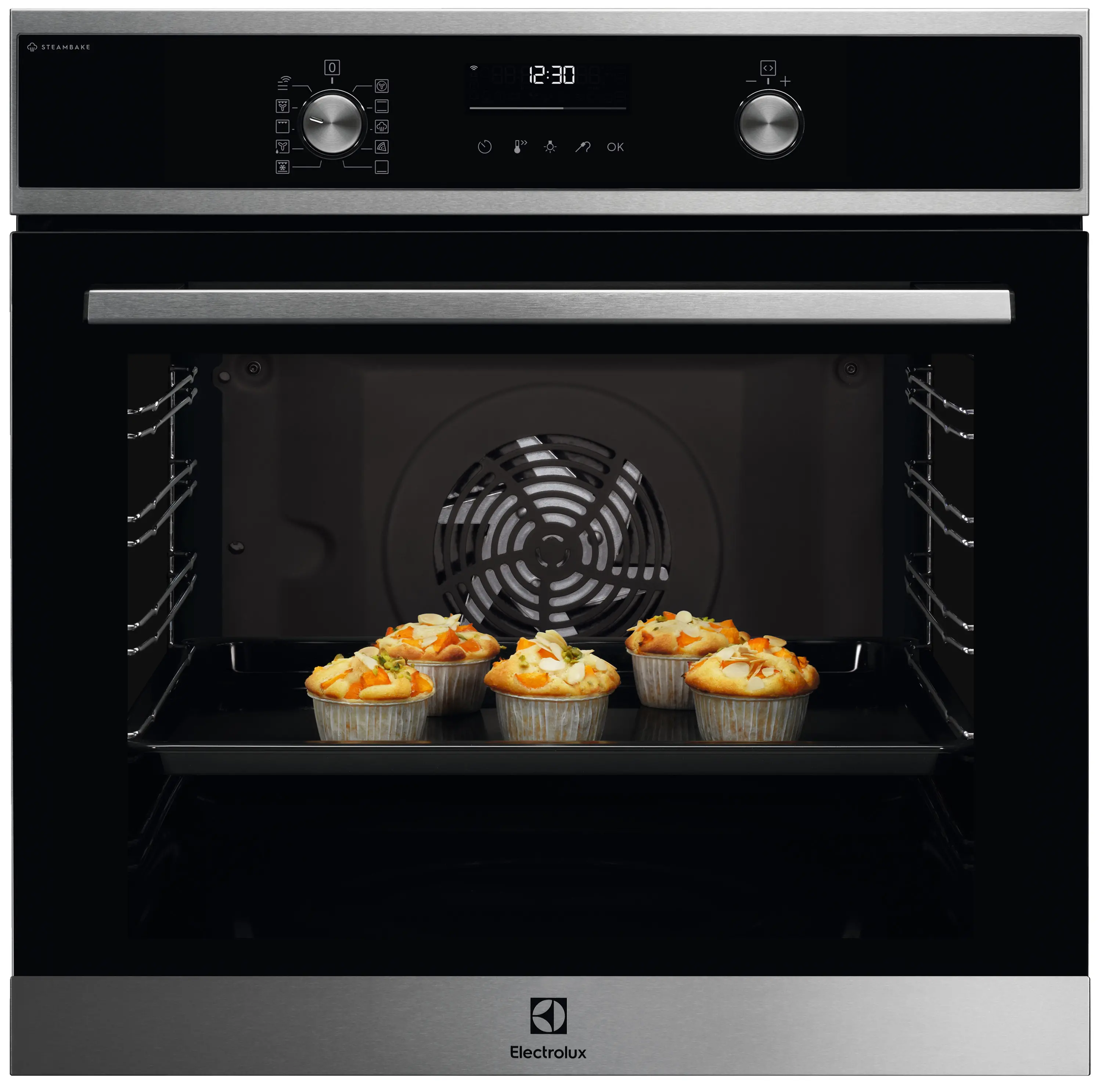 Piekarnik elektryczny parowy Electrolux 600 SteamBake EOD6F77WX Termoobieg Termosonda Zdalne sterowanie Inox