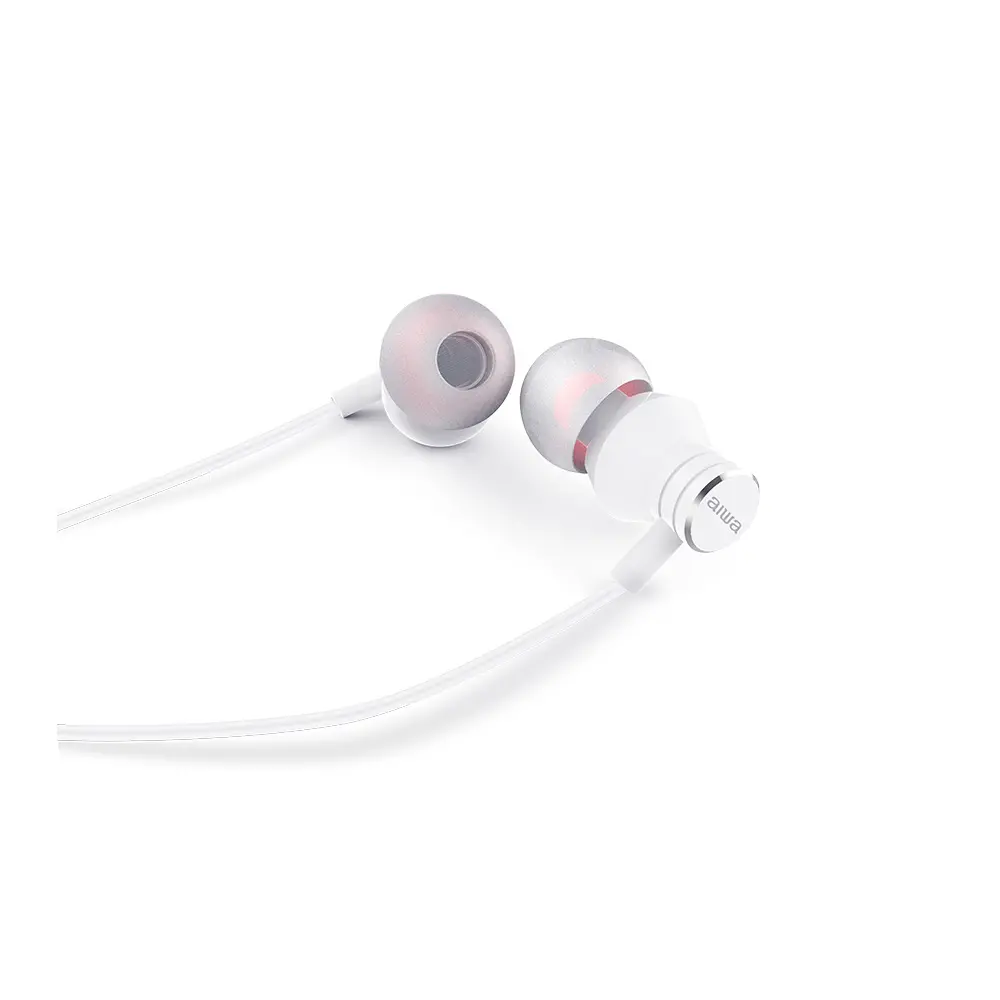 Słuchawki przewodowe Aiwa ESTM-50USB-C/WT Dokanałowe Mikrofon Biały