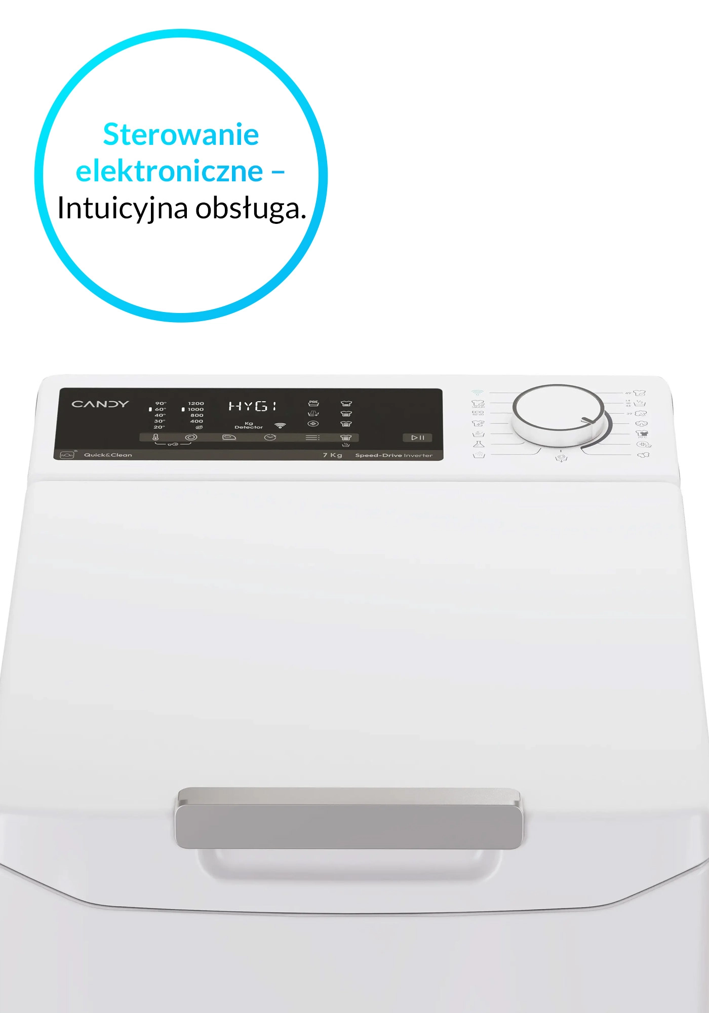 Pralka Candy ProWash 500 TCAS274TM4-S 7kg 1200obr/min Zdalne sterowanie