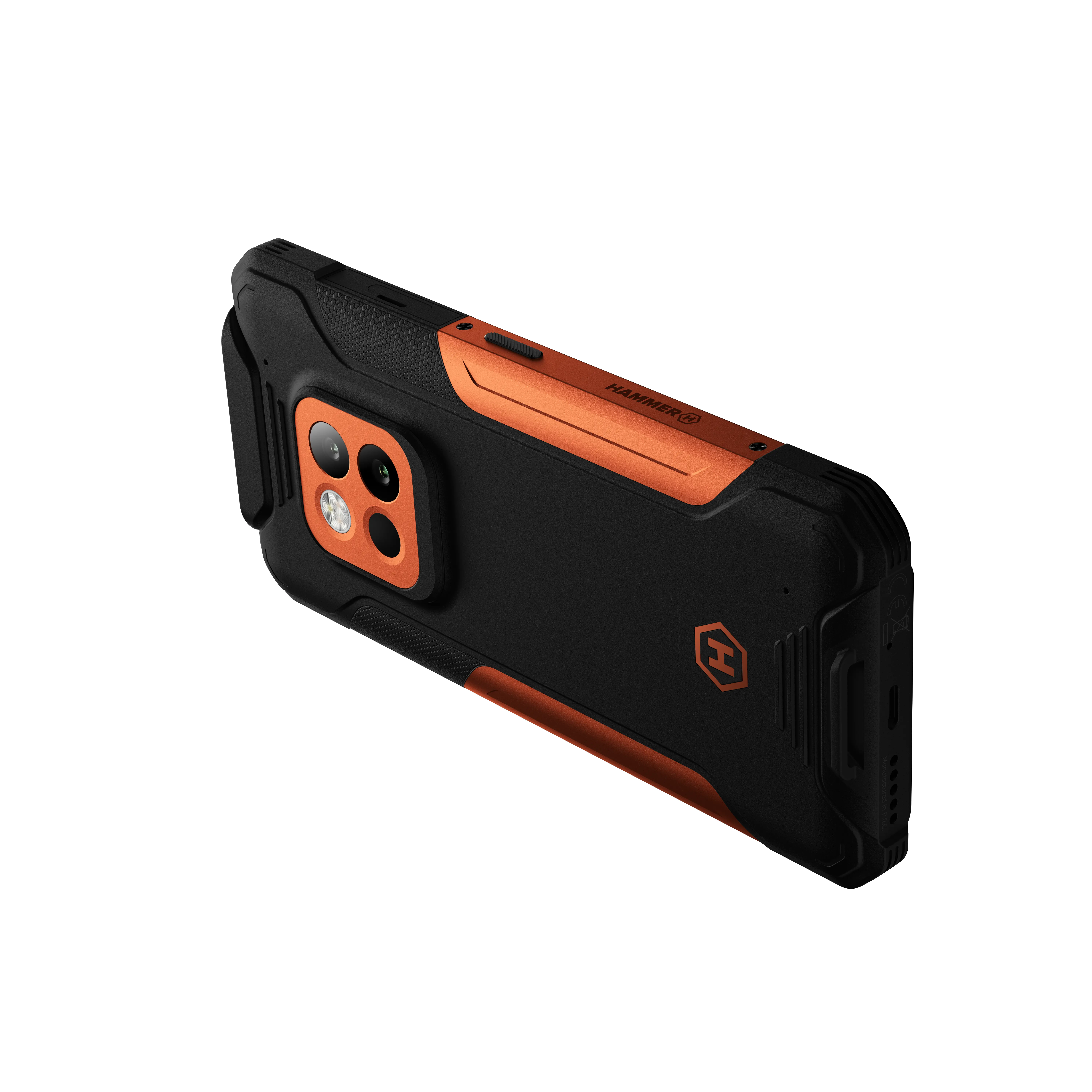 Smartfon myPhone Hammer Construction 2 THERMAL 5G 8/256GB 6,58" 120Hz 108Mpix Czarno-pomarańczowy