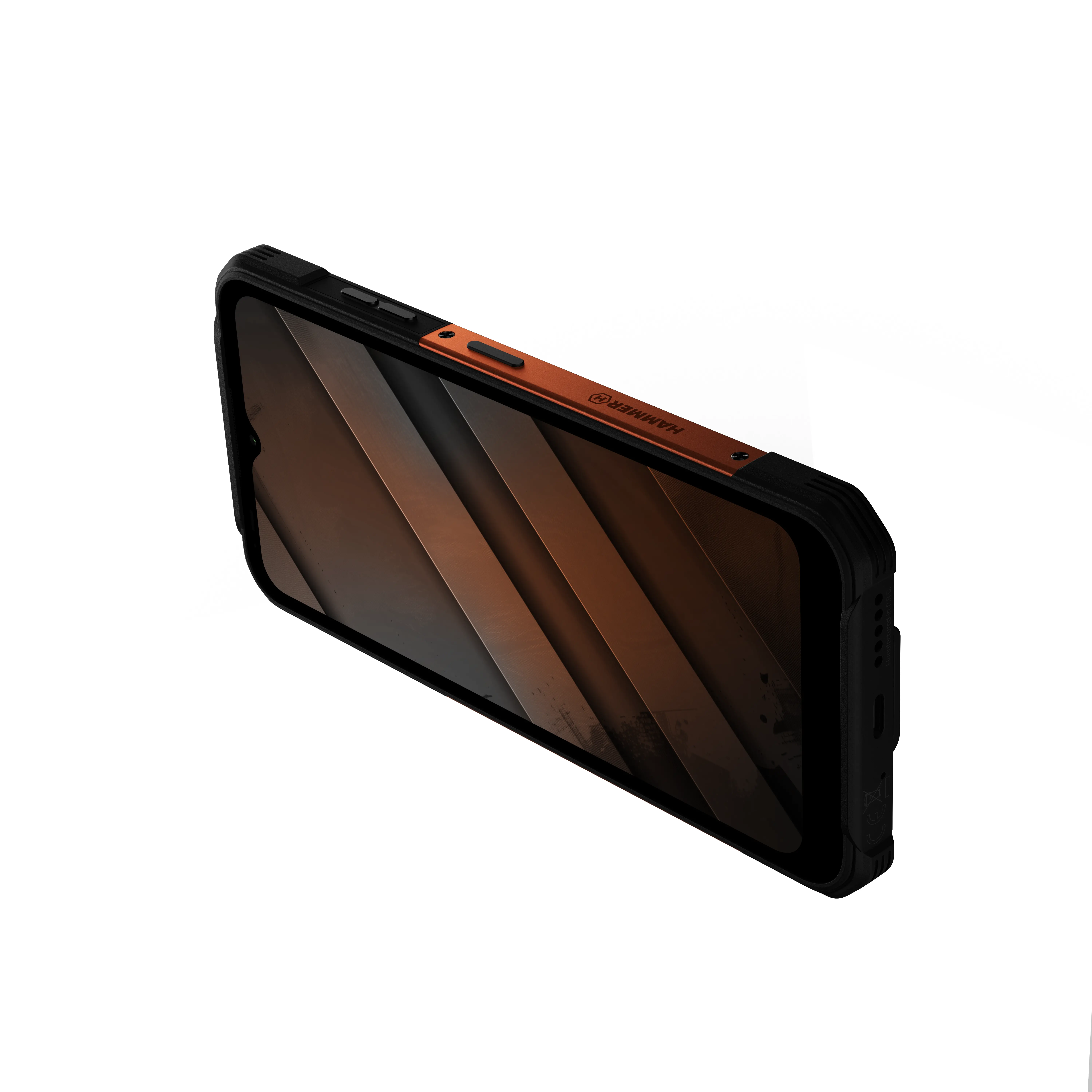 Smartfon myPhone Hammer Construction 2 THERMAL 5G 8/256GB 6,58" 120Hz 108Mpix Czarno-pomarańczowy