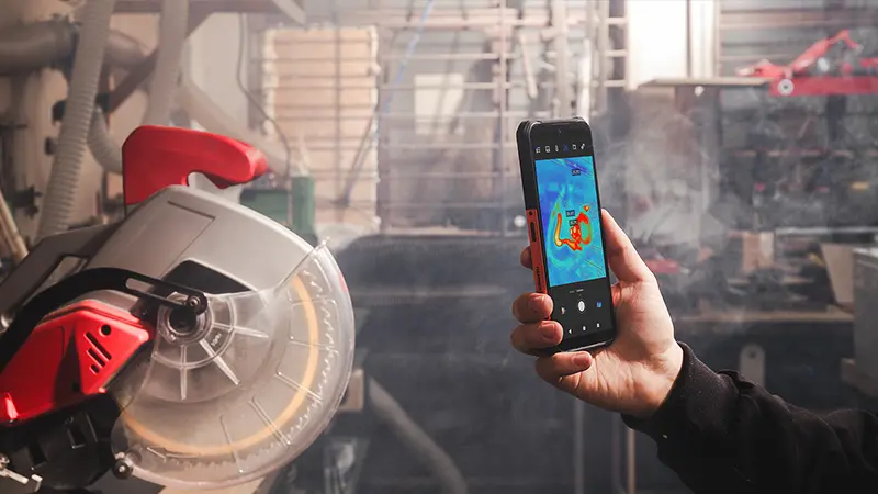Smartfon myPhone Hammer Construction 2 THERMAL 5G 8/256GB 6,58" 120Hz 108Mpix Czarno-pomarańczowy