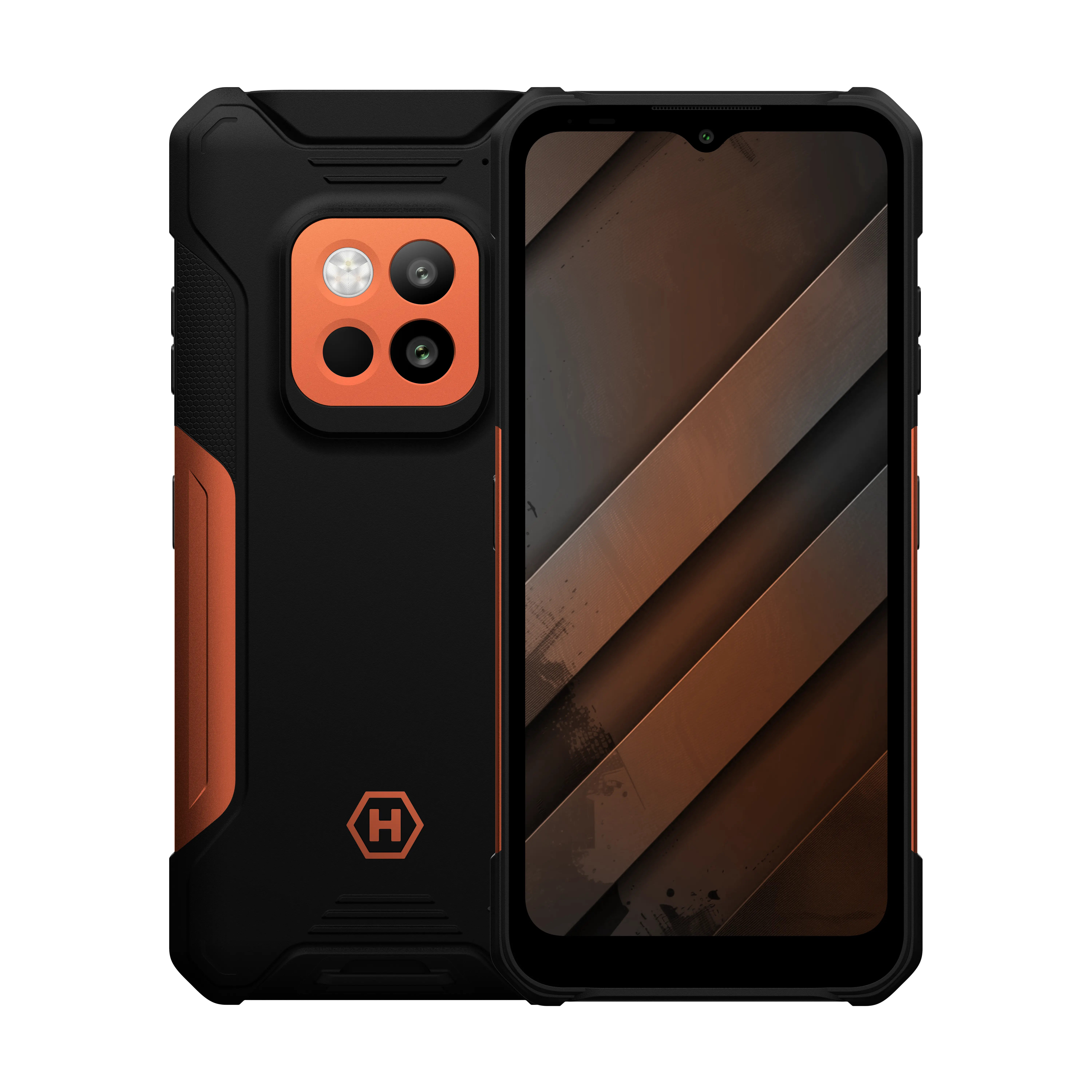 Smartfon myPhone Hammer Construction 2 THERMAL 5G 8/256GB 6,58" 120Hz 108Mpix Czarno-pomarańczowy