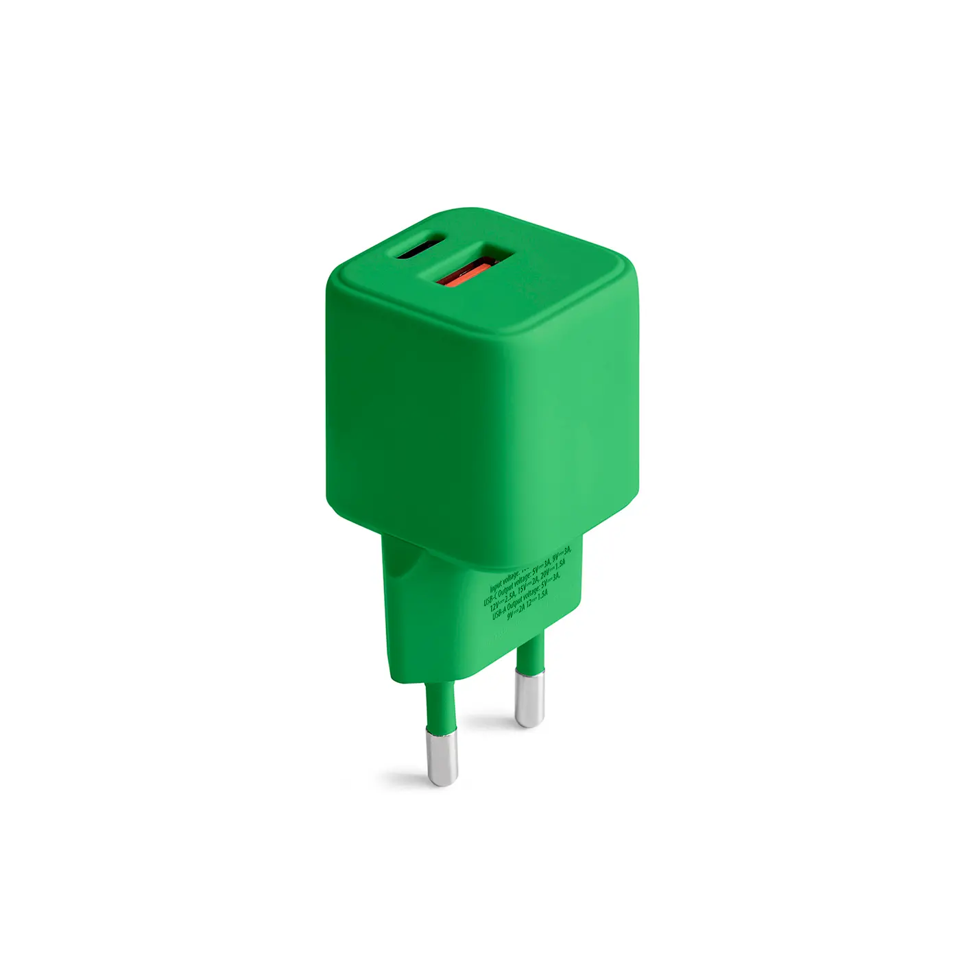 Ładowarka sieciowa Colorum COLORUM USB-A + USB-C PD 30W Zielony