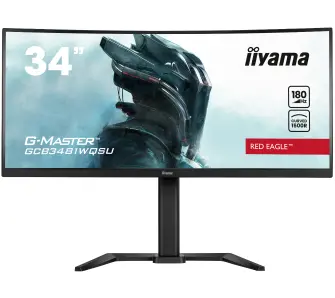 Monitor iiyama G-Master Red Eagle GCB3481WQSU-B1 34" UWQHD VA 180Hz (100Hz HDMI) 0,3ms MPRT Zakrzywiony Gamingowy