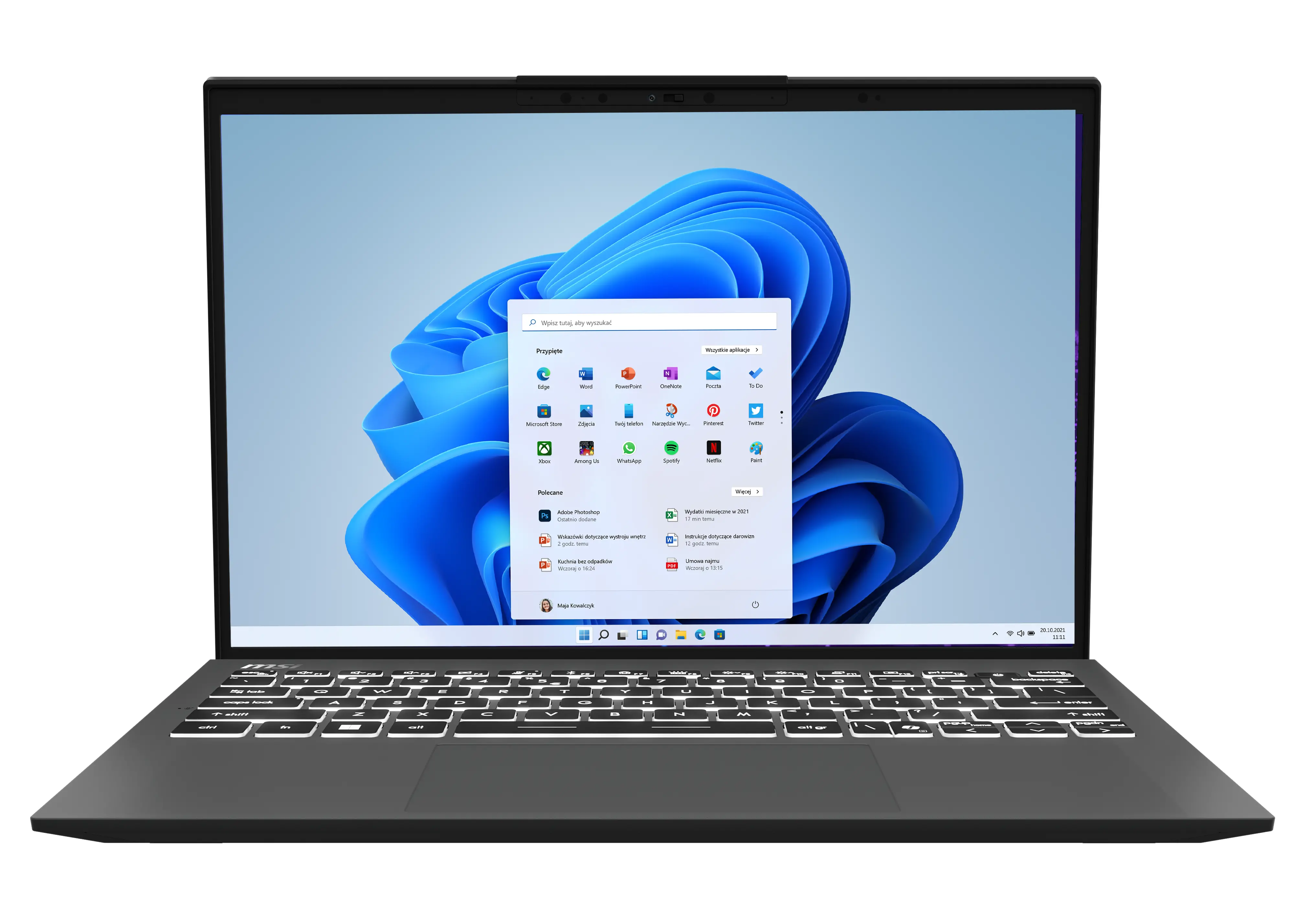 Laptop ultrabook MSI Prestige 13 AI+ Evo A2VMG-020PL Copilot+ PC OLED 13,3" Ultra 9 288V 32GB RAM 1TB Dysk SSD Win11 Pro Szary Funkcje AI