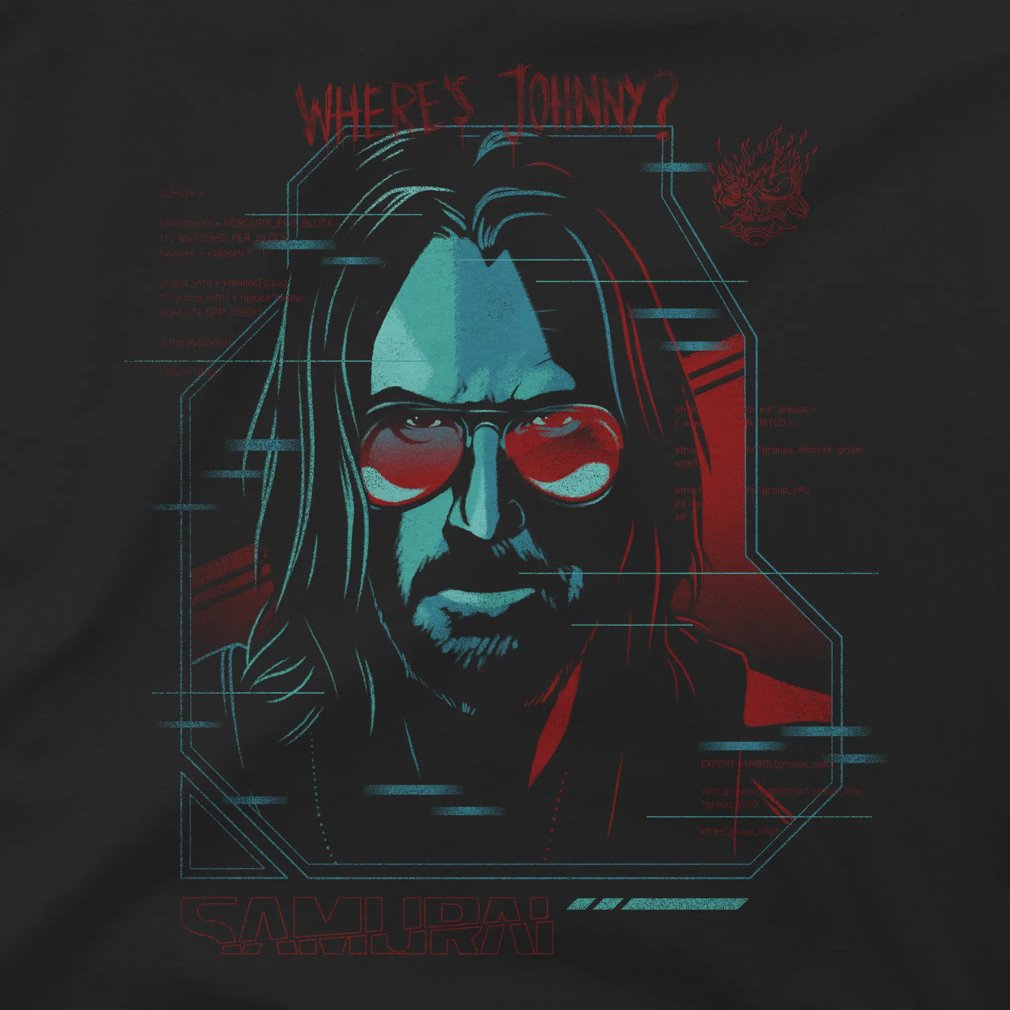 Koszulka J!nx Cyberpunk 2077 Digital Ghost Premium T-shirt XL