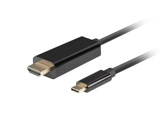 Kabel Lanberg USB-C do HDMI 4K 60Hz 1,8m Czarny