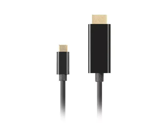 Kabel Lanberg USB-C do HDMI 4K 60Hz 1,8m Czarny