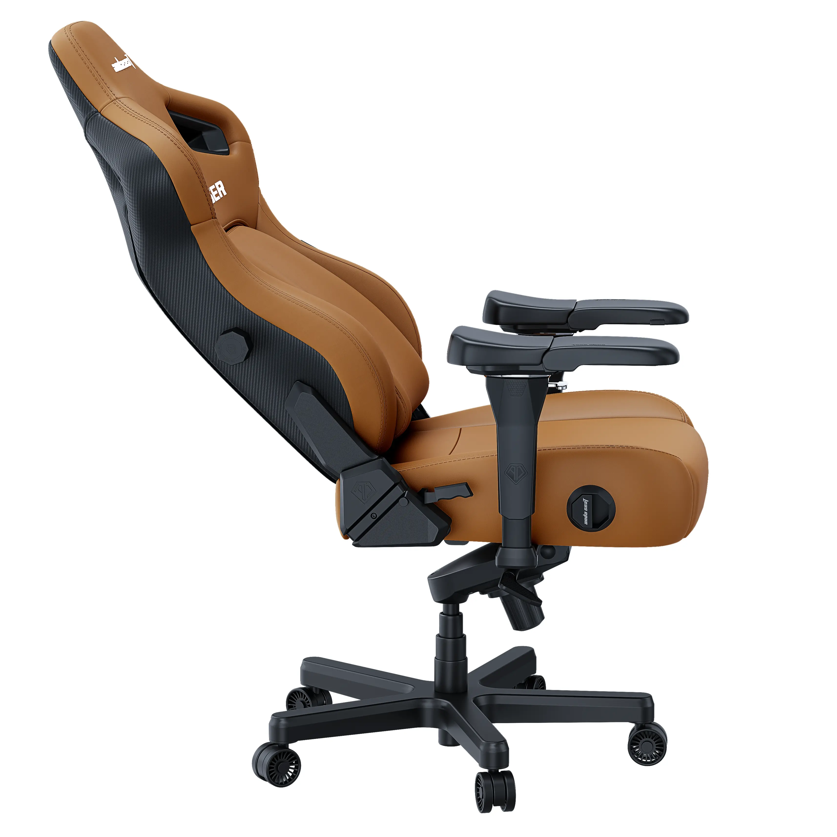 Fotel Anda Seat Kaiser 4 L Gamingowy do 120kg Skóra Eco Brązowy