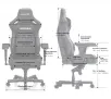 Fotel Anda Seat Kaiser 4 L Gamingowy do 120kg Skóra Eco Brązowy
