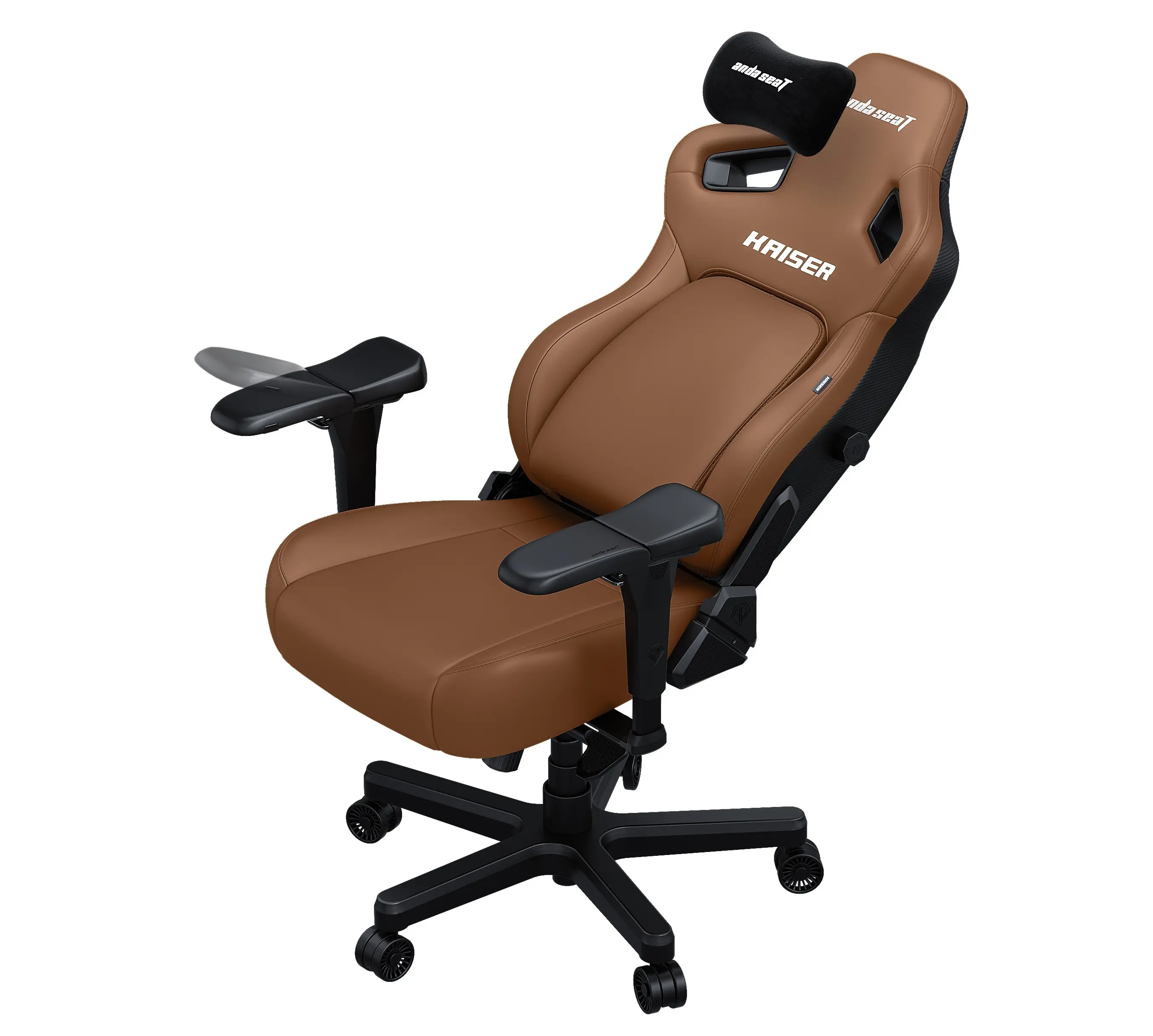 Fotel Anda Seat Kaiser 4 L Gamingowy do 120kg Skóra Eco Brązowy