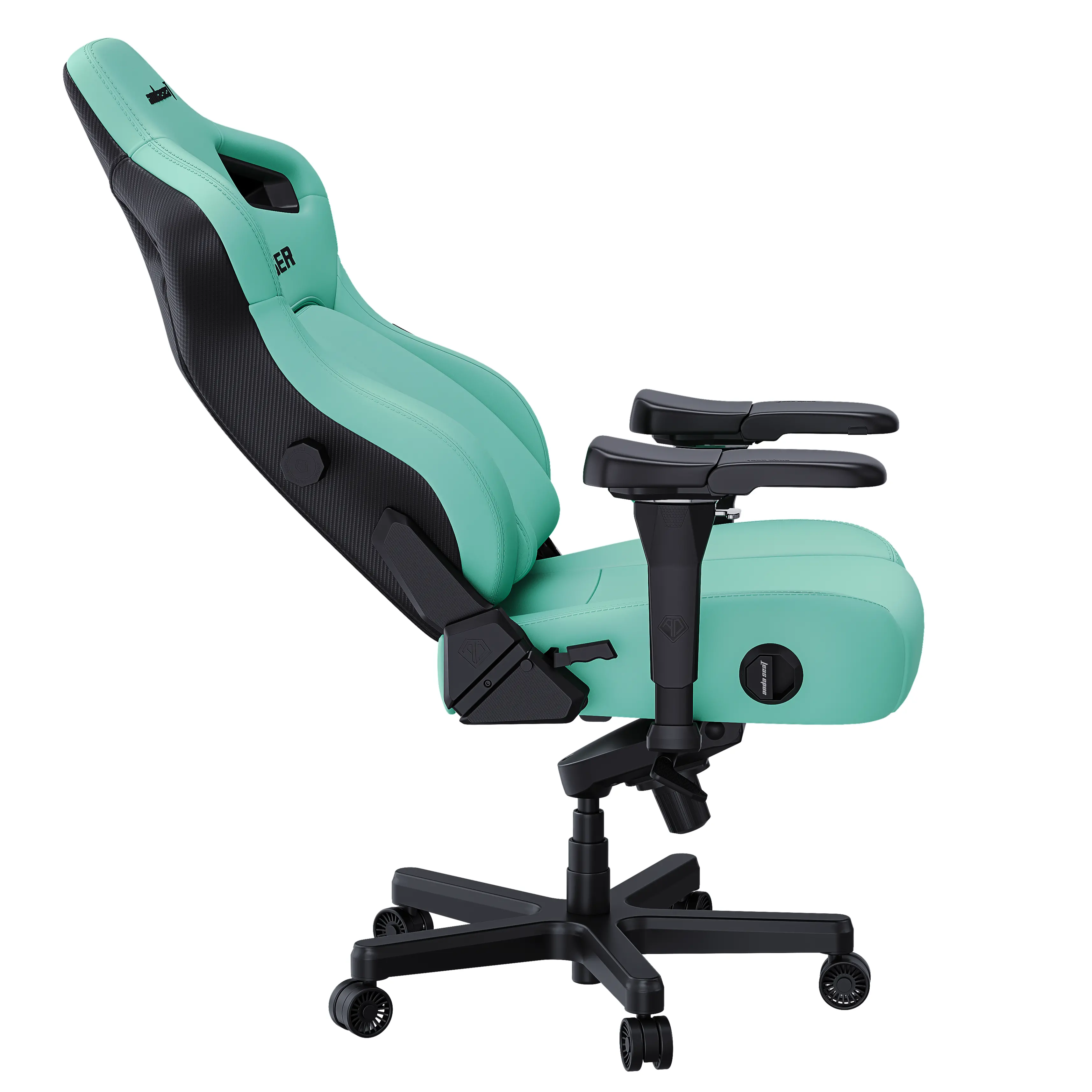Fotel Anda Seat Kaiser 4 L Gamingowy do 120kg Skóra Eco Zielony