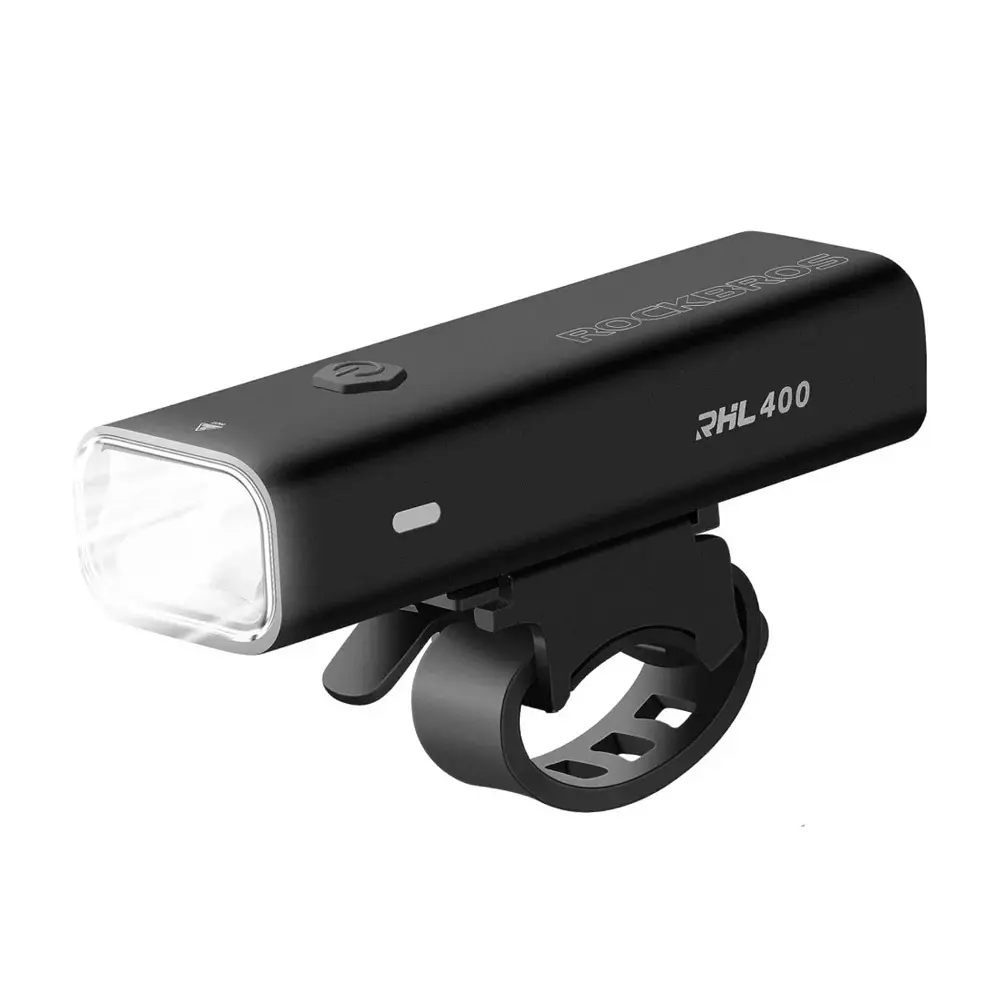 Lampka rowerowa przednia RockBros RHL400 Czarny