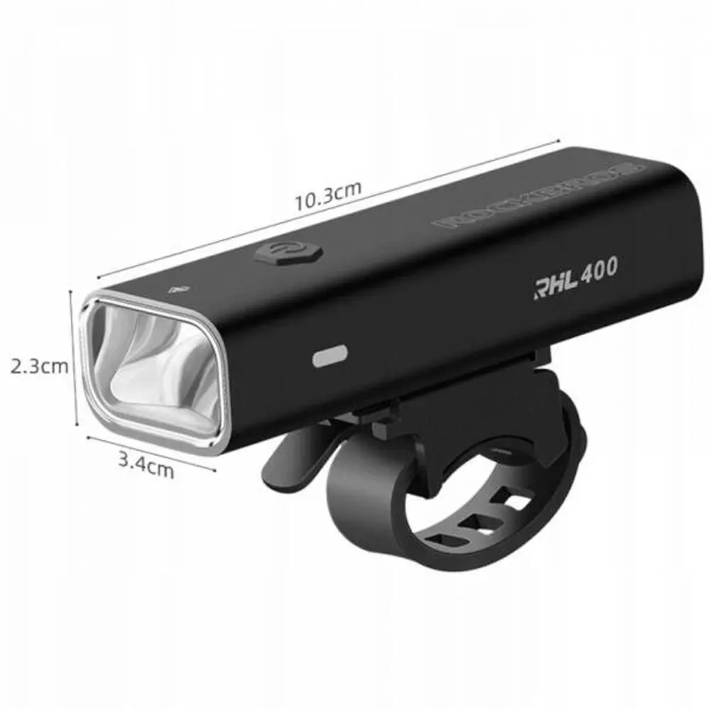 Lampka rowerowa przednia RockBros RHL400 Czarny