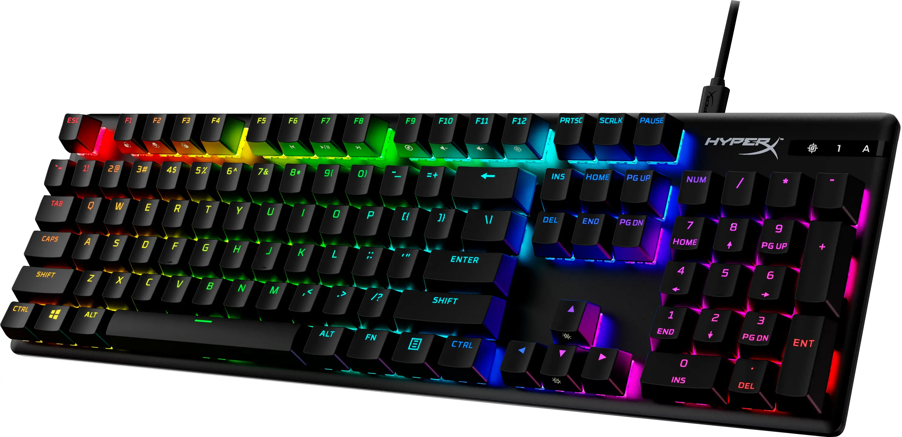 Klawiatura mechaniczna HyperX Alloy Origins PBT HX Red Switch Czarny