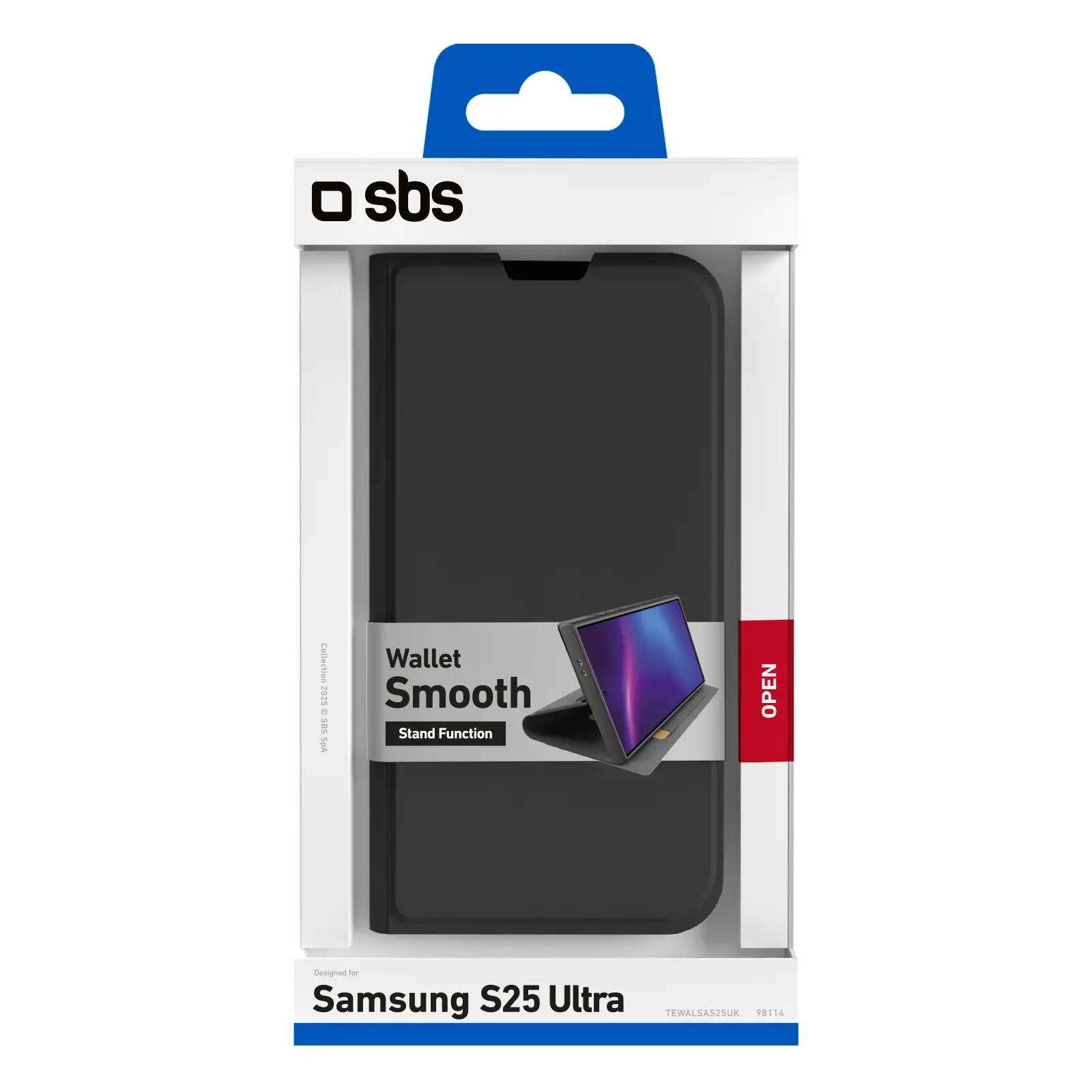 Etui SBS Smooth Wallet do Galaxy S25 Ultra Czarny