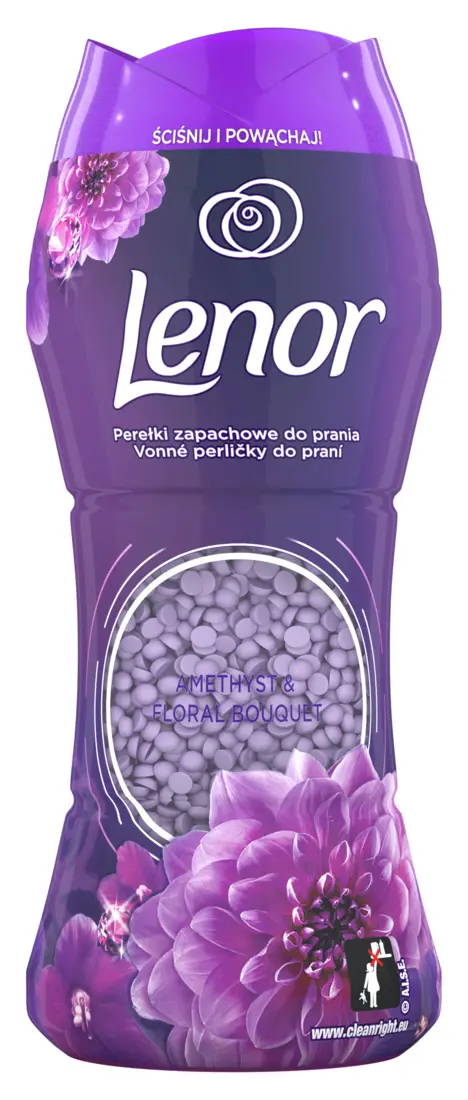 Zapach do pralki Lenor Perełki Amethyst & Floral bouquet 210g
