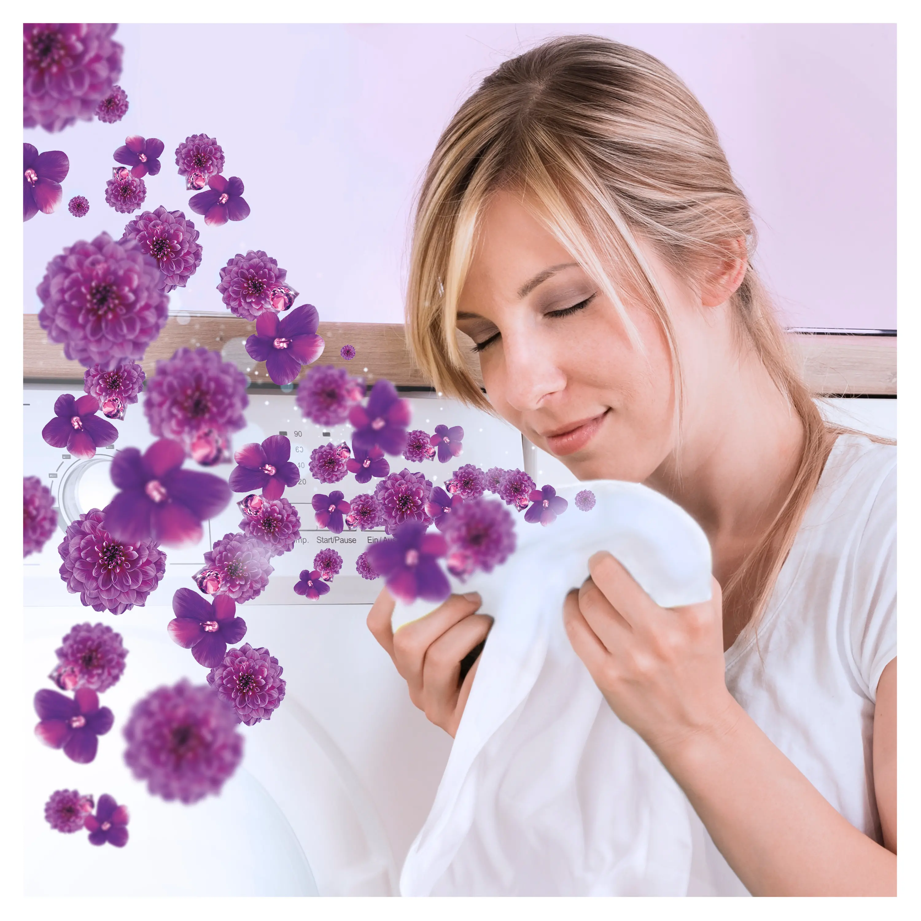 Zapach do pralki Lenor Perełki Amethyst & Floral bouquet 210g