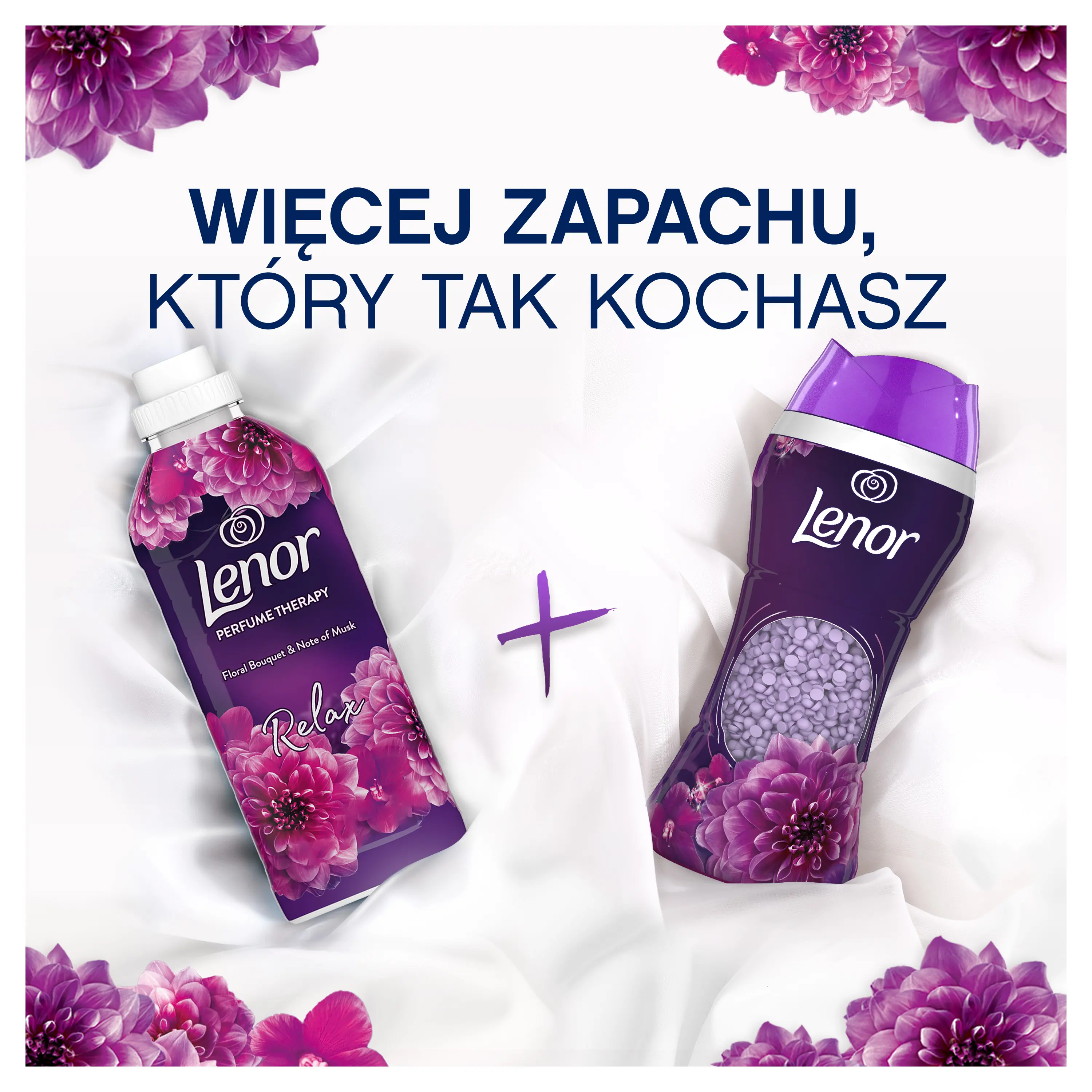 Zapach do pralki Lenor Perełki Amethyst & Floral bouquet 210g