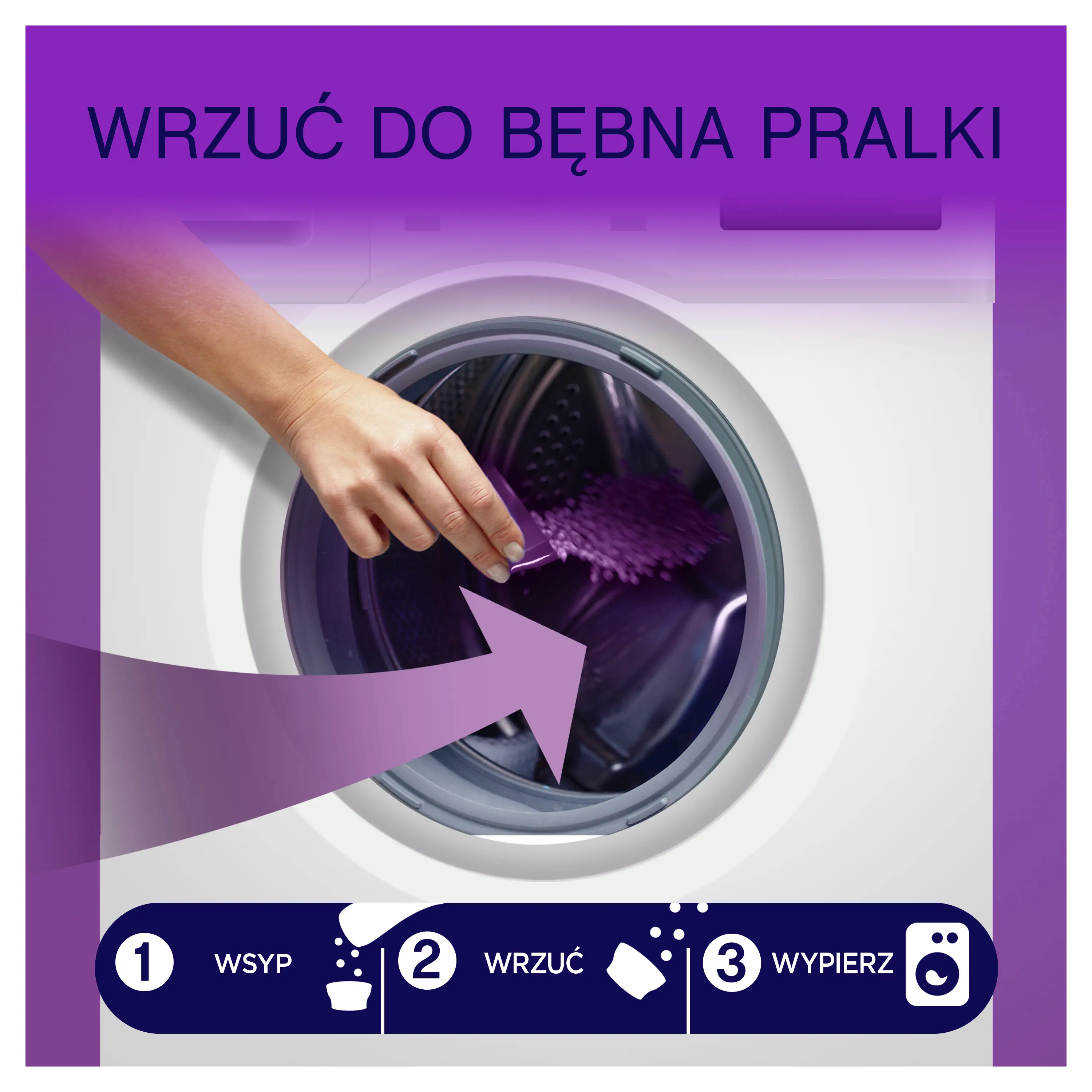 Zapach do pralki Lenor Perełki Amethyst & Floral bouquet 210g