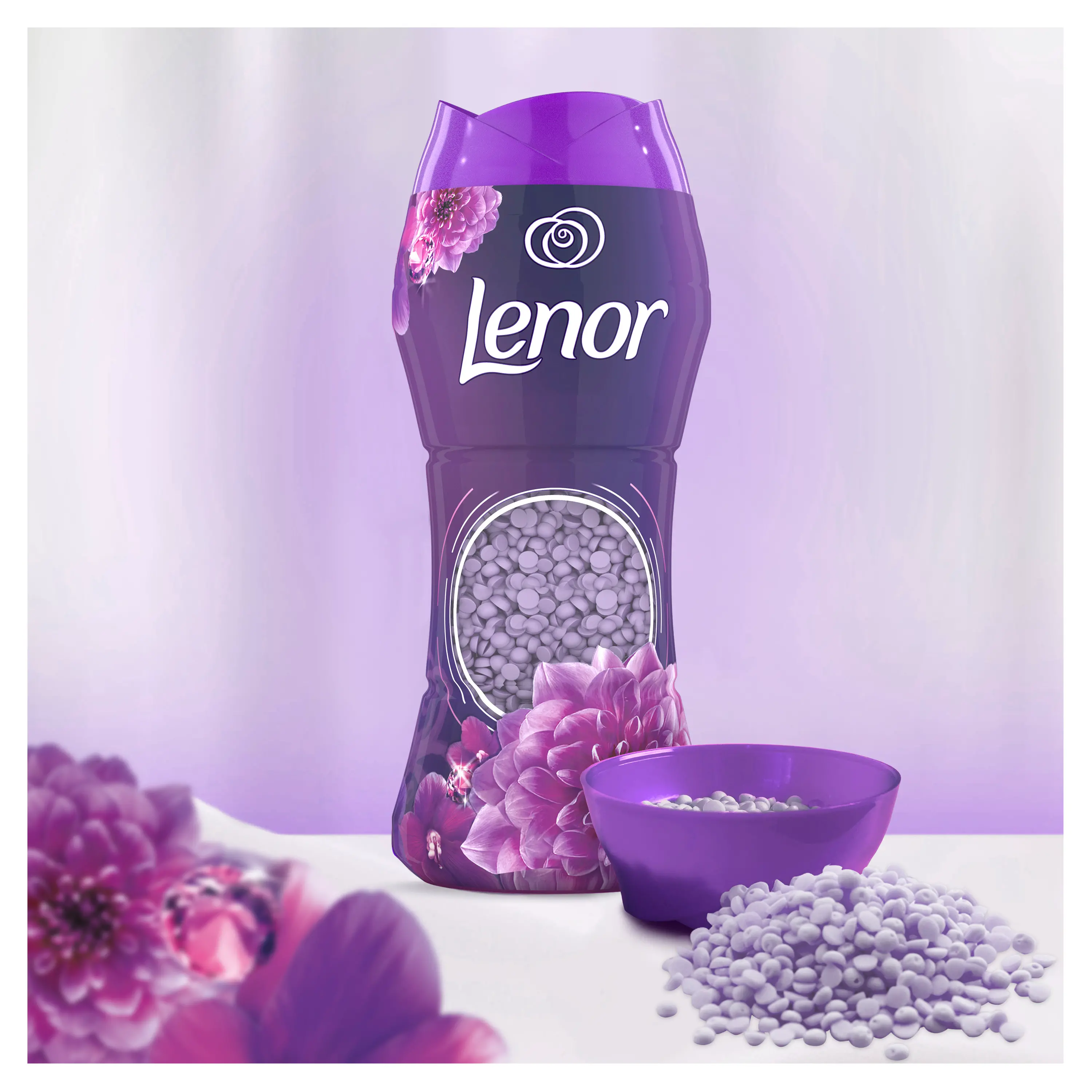 Zapach do pralki Lenor Perełki Amethyst & Floral bouquet 210g