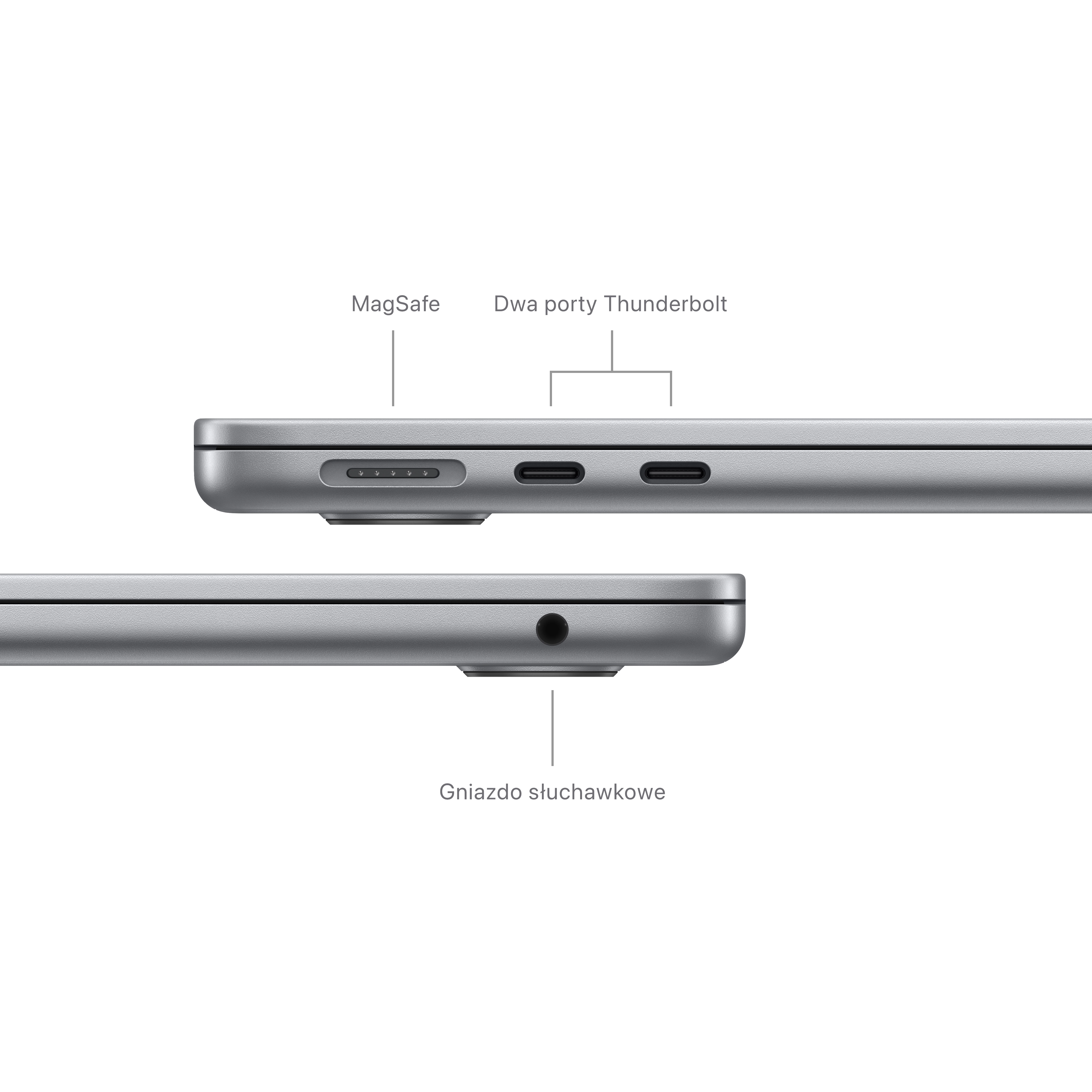 Apple MacBook Air 2024 13,6" M3 16GB RAM 256GB Dysk macOS Gwiezdna Szarość