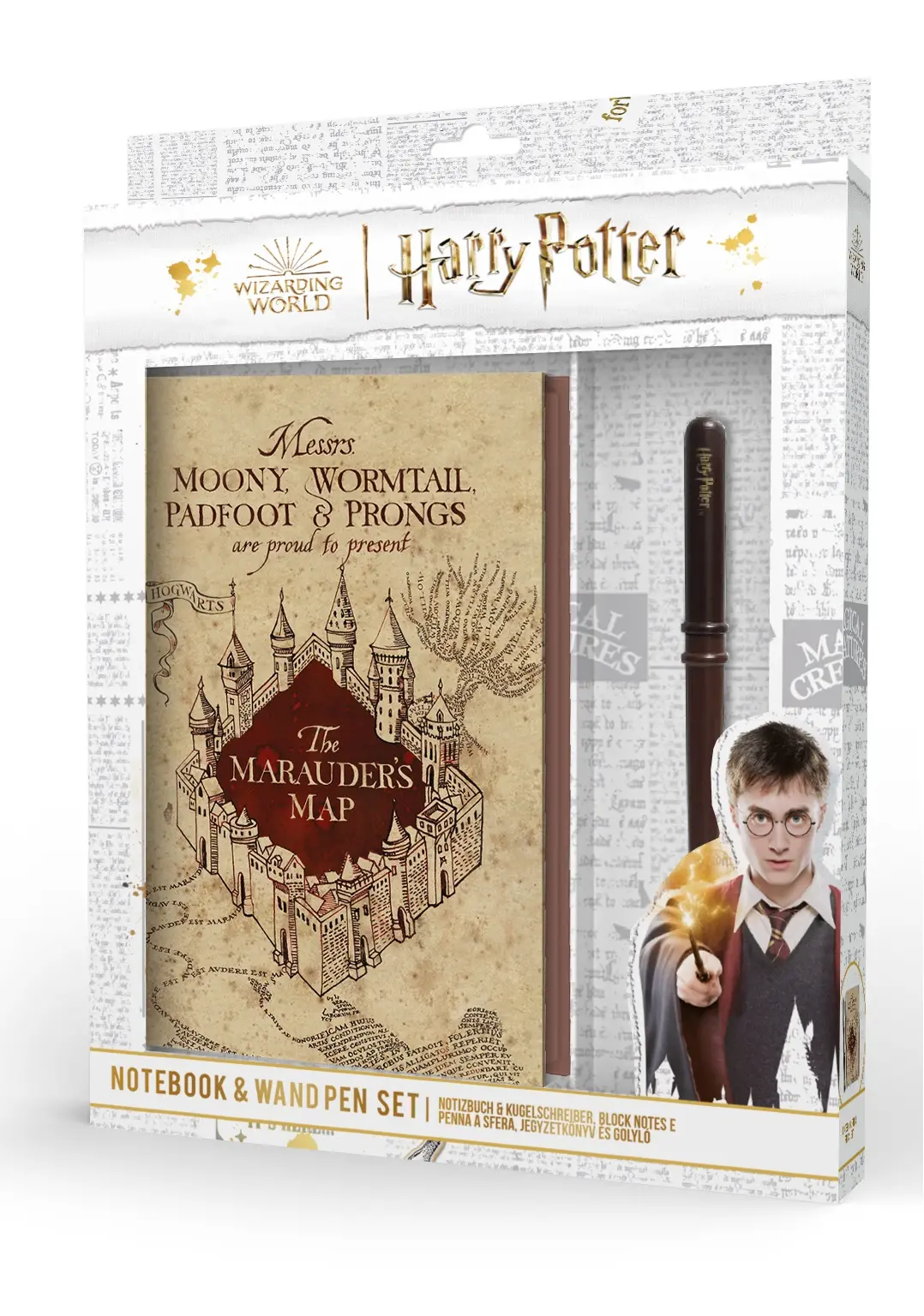 Zestaw Pyramid SR74636 Notatnik i Długopis Harry Potter The Maruders Map