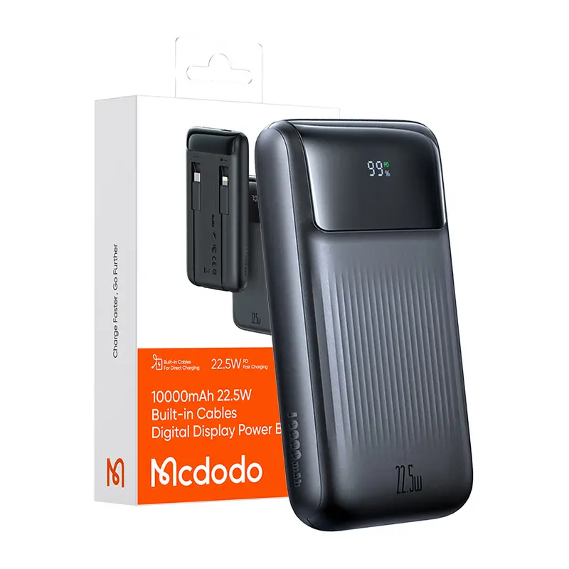 Powerbank Mcdodo MC-0241 Digital Display 10000mAh 22.5W Czarny