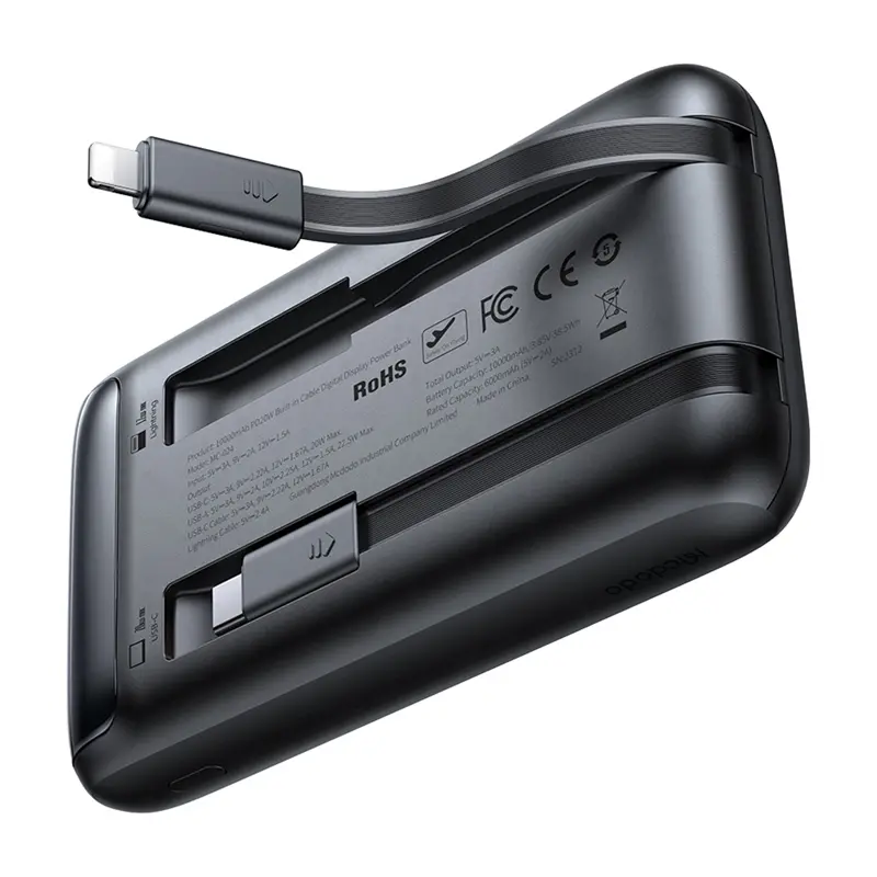 Powerbank Mcdodo MC-0241 Digital Display 10000mAh 22.5W Czarny