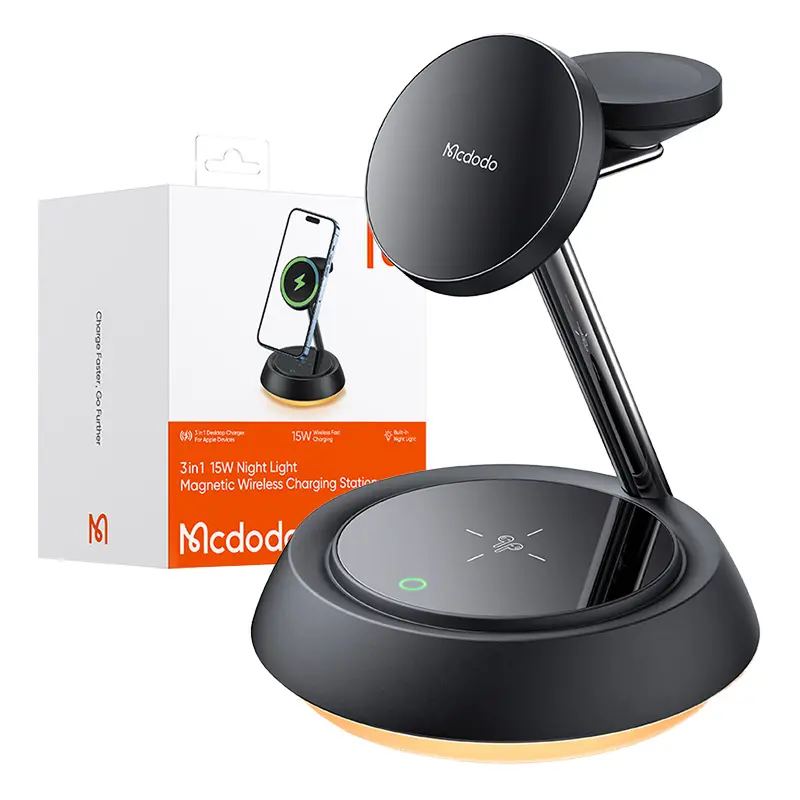 Ładowarka indukcyjna Mcdodo CH-4952 3w1 15W Czarny