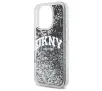 Etui DKNY Liquid Glitter Arch Logo do iPhone 16 Pro Czarny