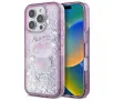 Etui Hello Kitty Liquid Glitter 50TH Anniversary Party do iPhone 16 Pro Max Fioletowy