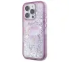 Etui Hello Kitty Liquid Glitter 50TH Anniversary Party do iPhone 16 Pro Max Fioletowy