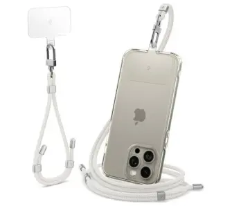 Smycz do telefonu Spigen zestaw Biały