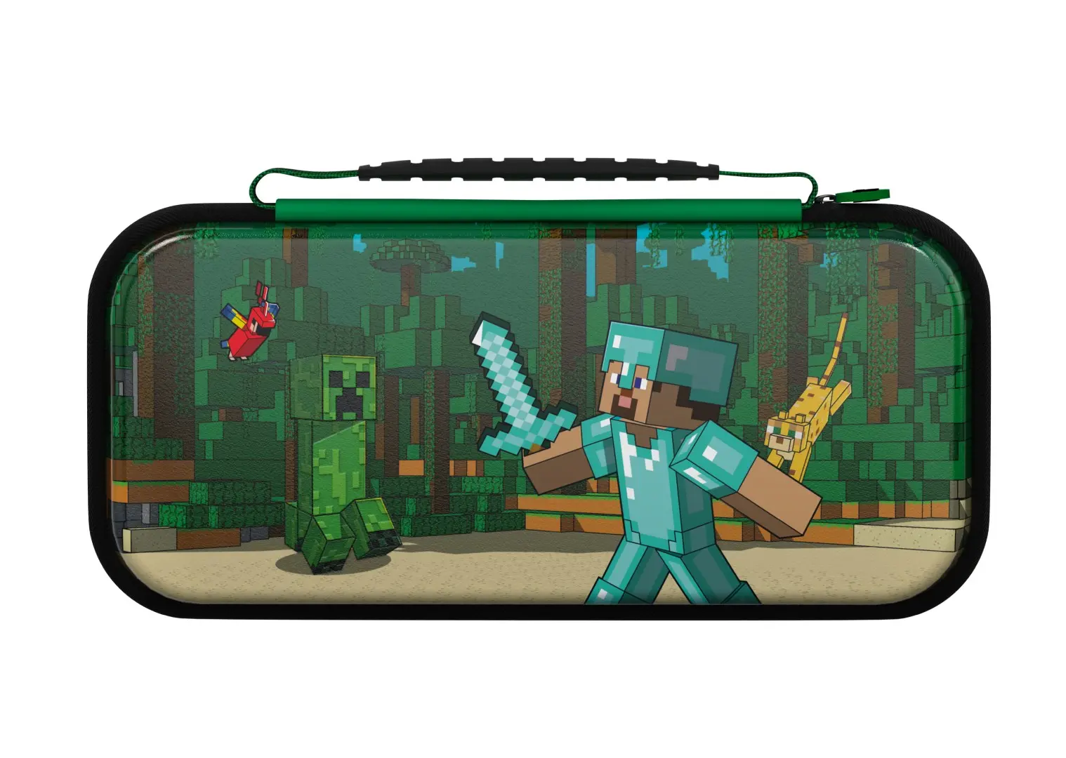 Etui PDP REALMz Minecraft Forest Battle Glow in the Dark do Nintendo Switch