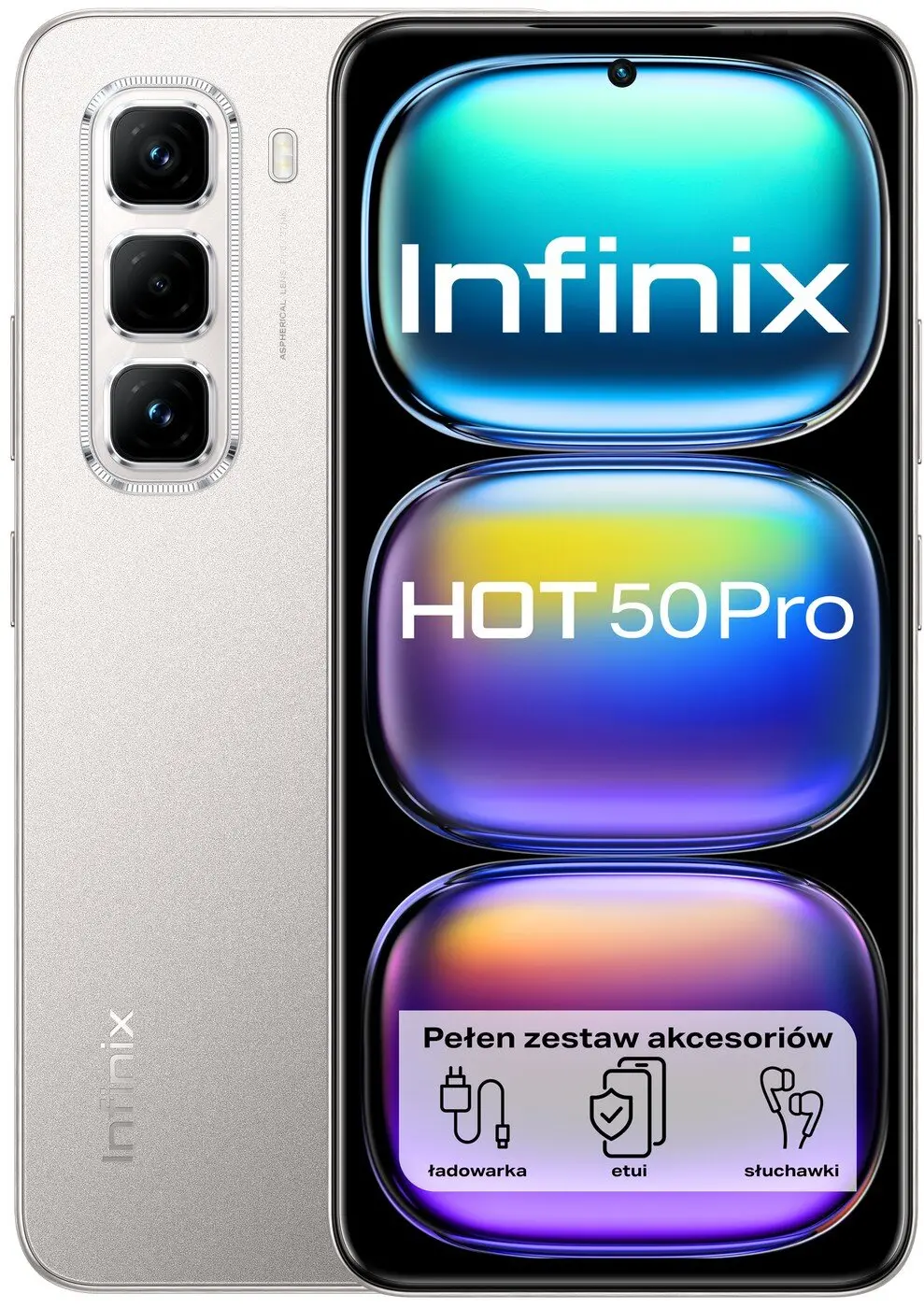 Smartfon Infinix Hot 50 Pro 8/256GB 6.78" 120Hz 50Mpix Szary