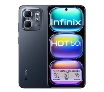 Smartfon Infinix Hot 50i&nbsp;4/128GB 6,7" 120Hz 48Mpix Czarny