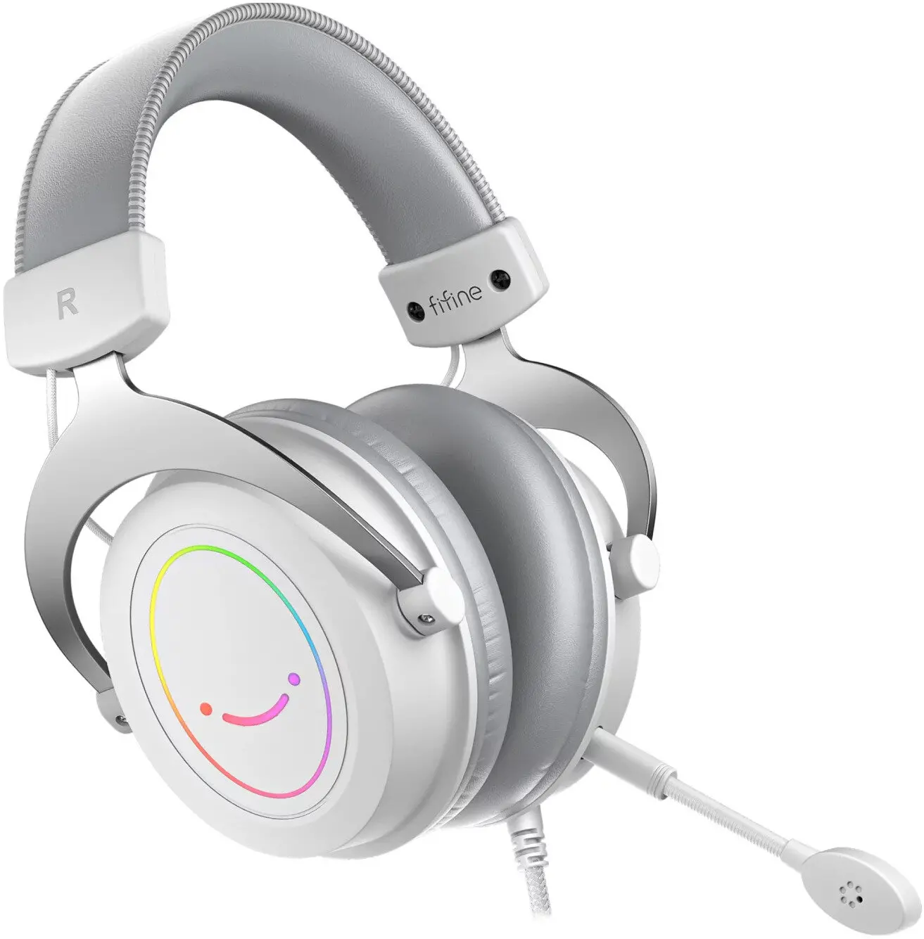 фото Наушники с микрофоном Fifine AmpliGame H3W White 1