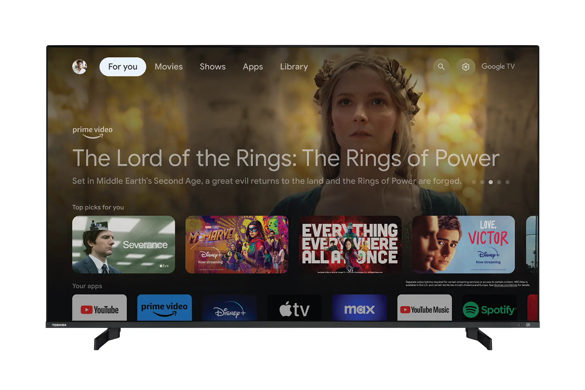 Telewizor Toshiba 55QG5E63DG 55"QLED 4K Google TV Dolby Vision Dolby Atmos DVB-T2