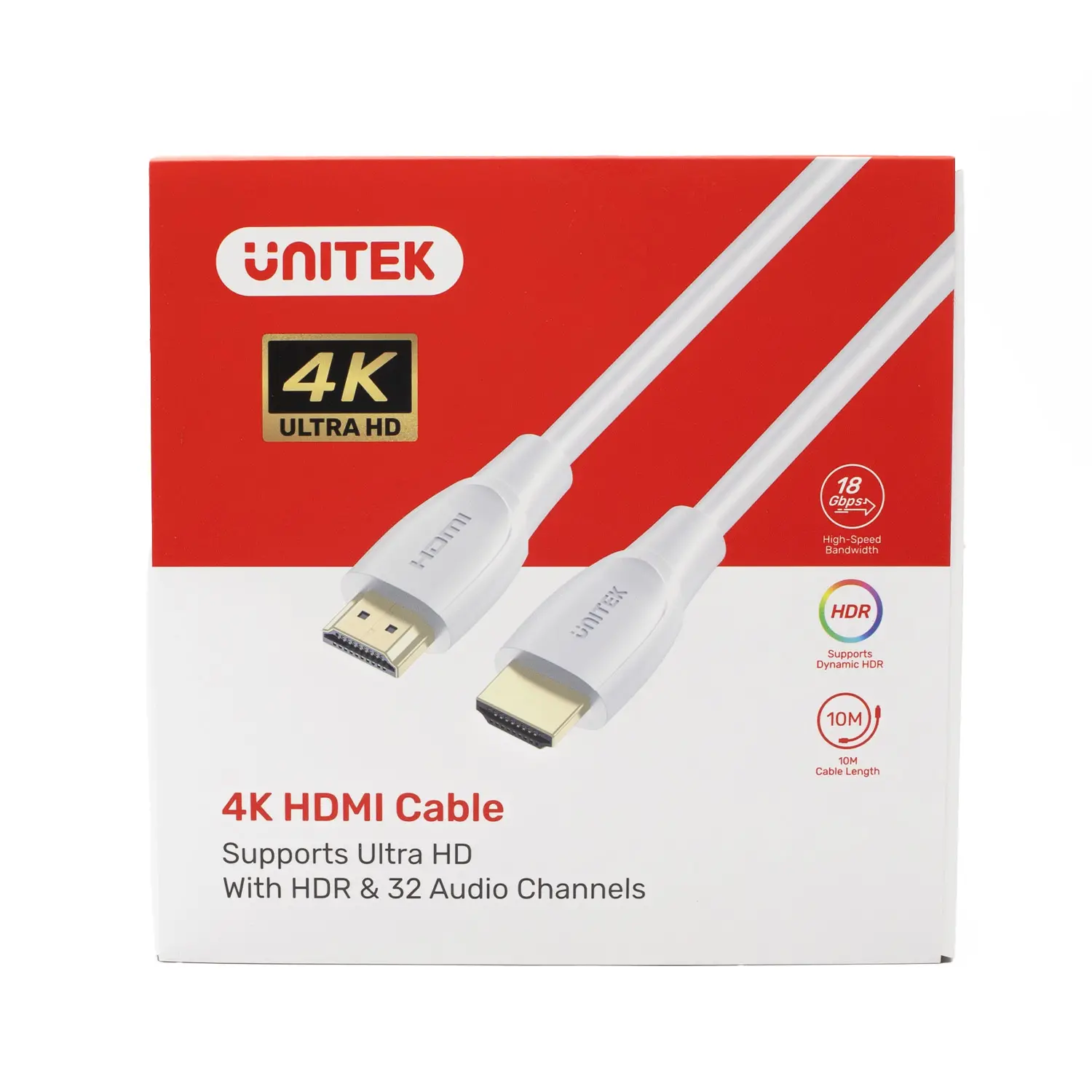 Kabel HDMI Unitek C11090AWH01-15M HDMI 2.0 4K 15m Biały