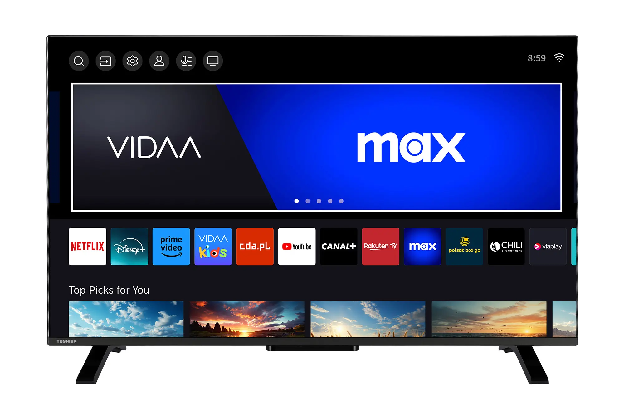 Telewizor Toshiba 40QV2F63DG 40" QLED Full HD Smart TV DVB-T2
