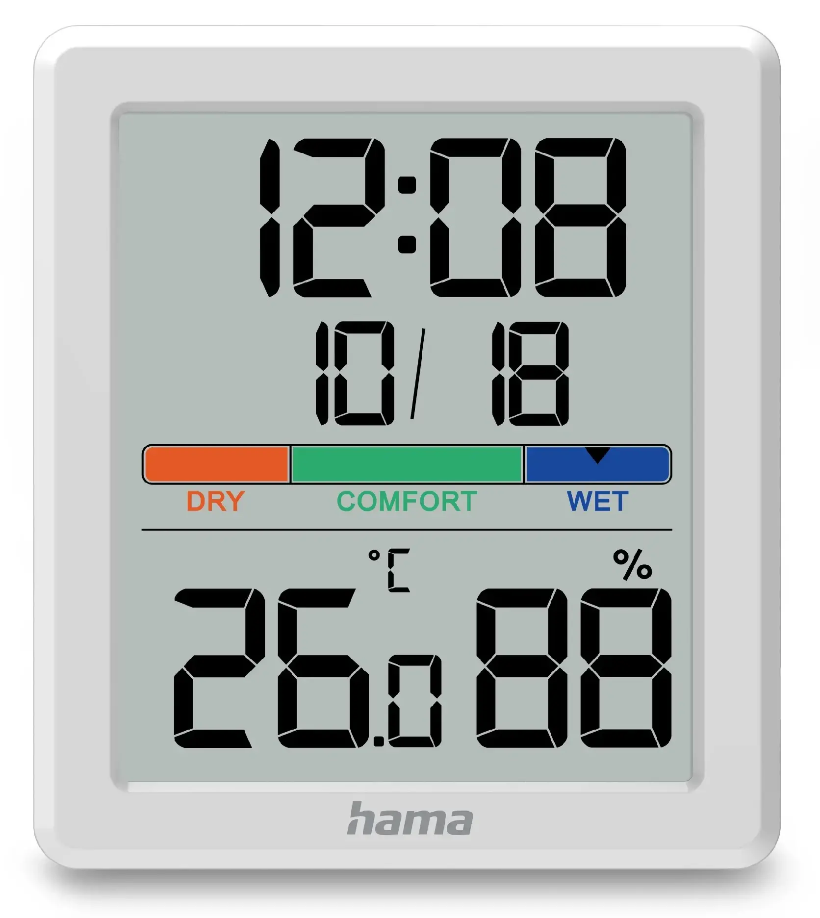 Termometr i higrometr Hama Paros Biały