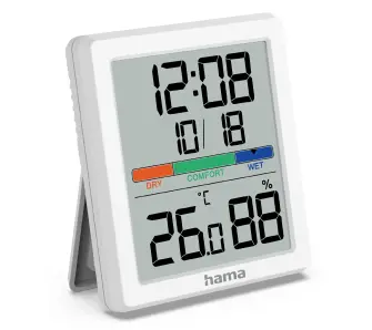 Termometr i higrometr Hama Paros Biały