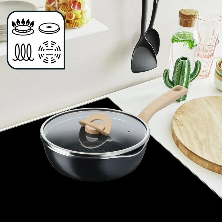 Patelnia Tefal One Pick G1662524 Indukcja Titanium 22cm