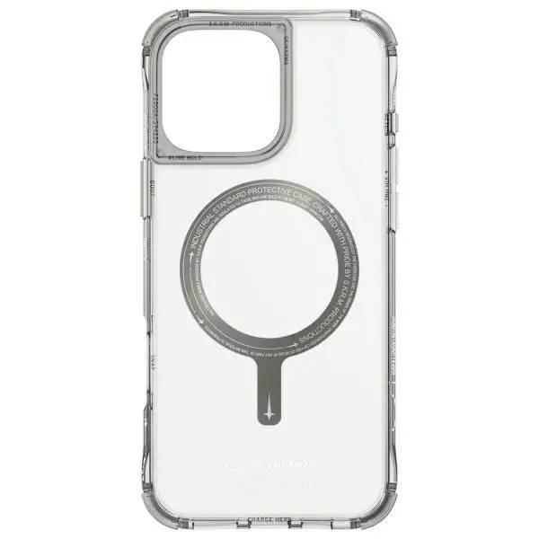 Etui Skinarma Saido Magnetic Charging do iPhone 16 Pro Max Srebrny