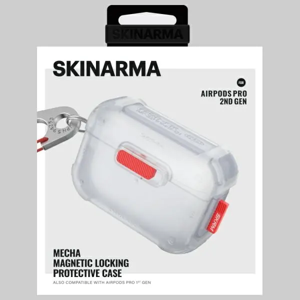 Etui na słuchawki Skinarma Mecha do AirPods Pro 2 Biały